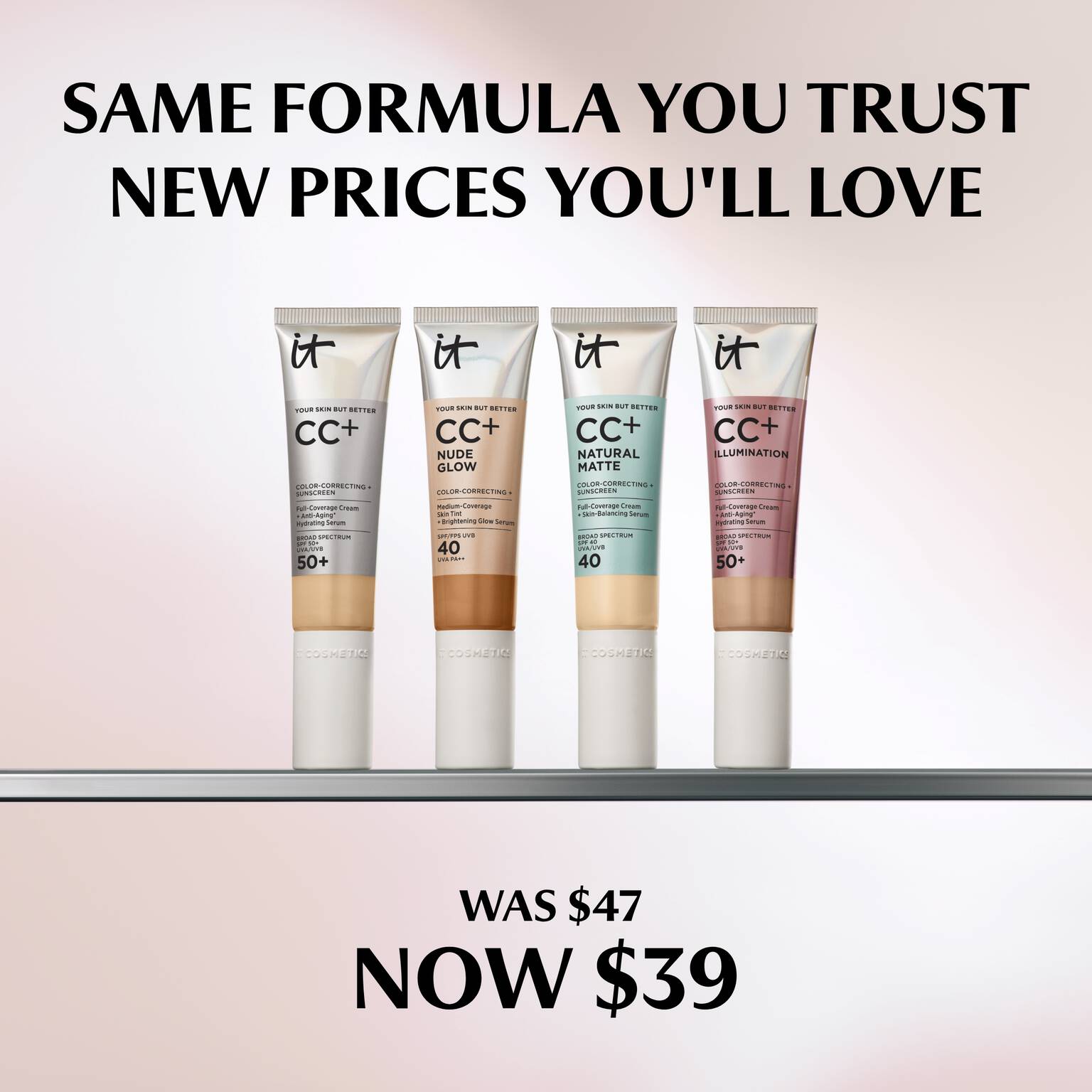 CC+ Cream Natural Matte Foundation SPF 40 | IT Cosmetics