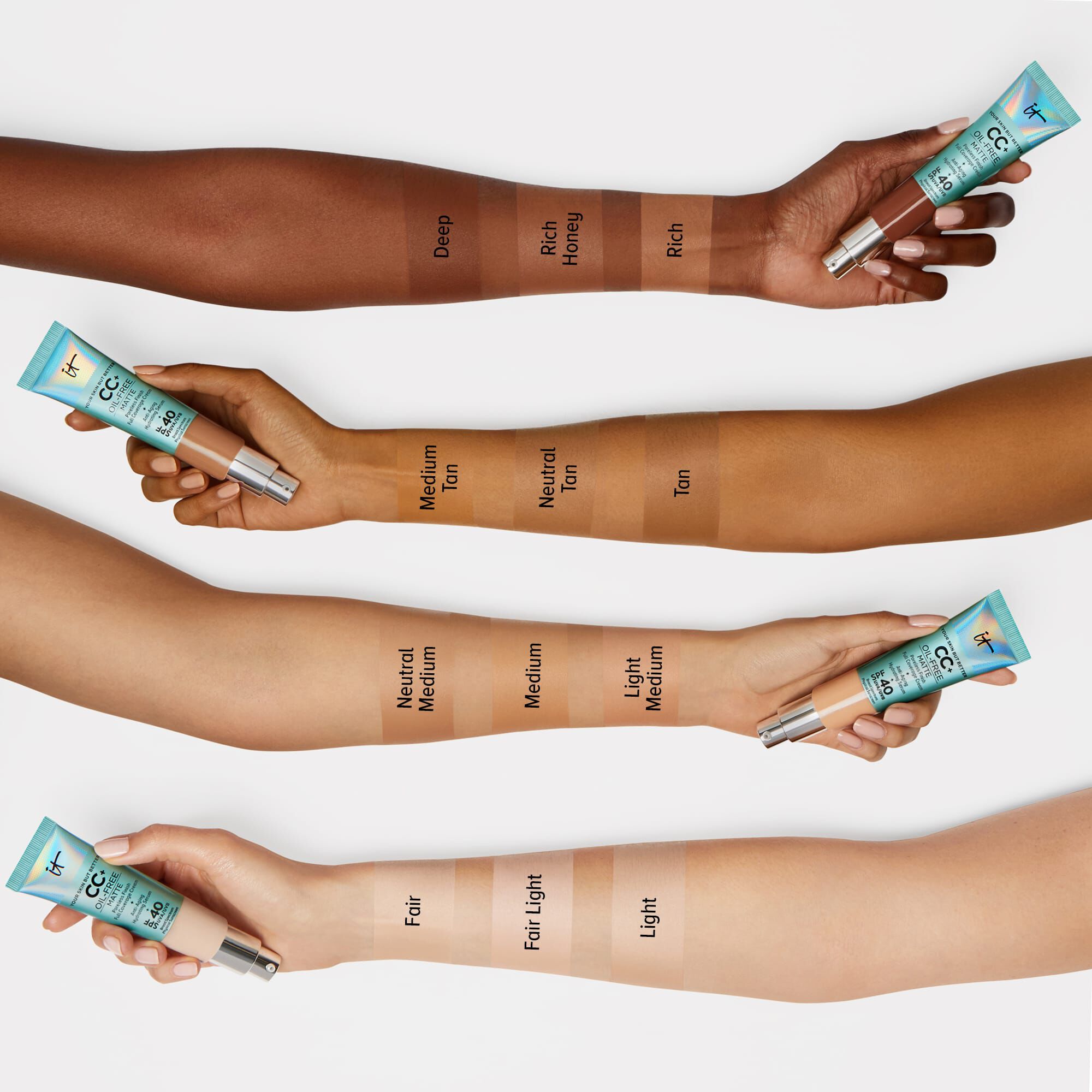 Cc Swatches Cosmetics Cream Matte It Cc Swatches Cosmetics Cream Matte It
