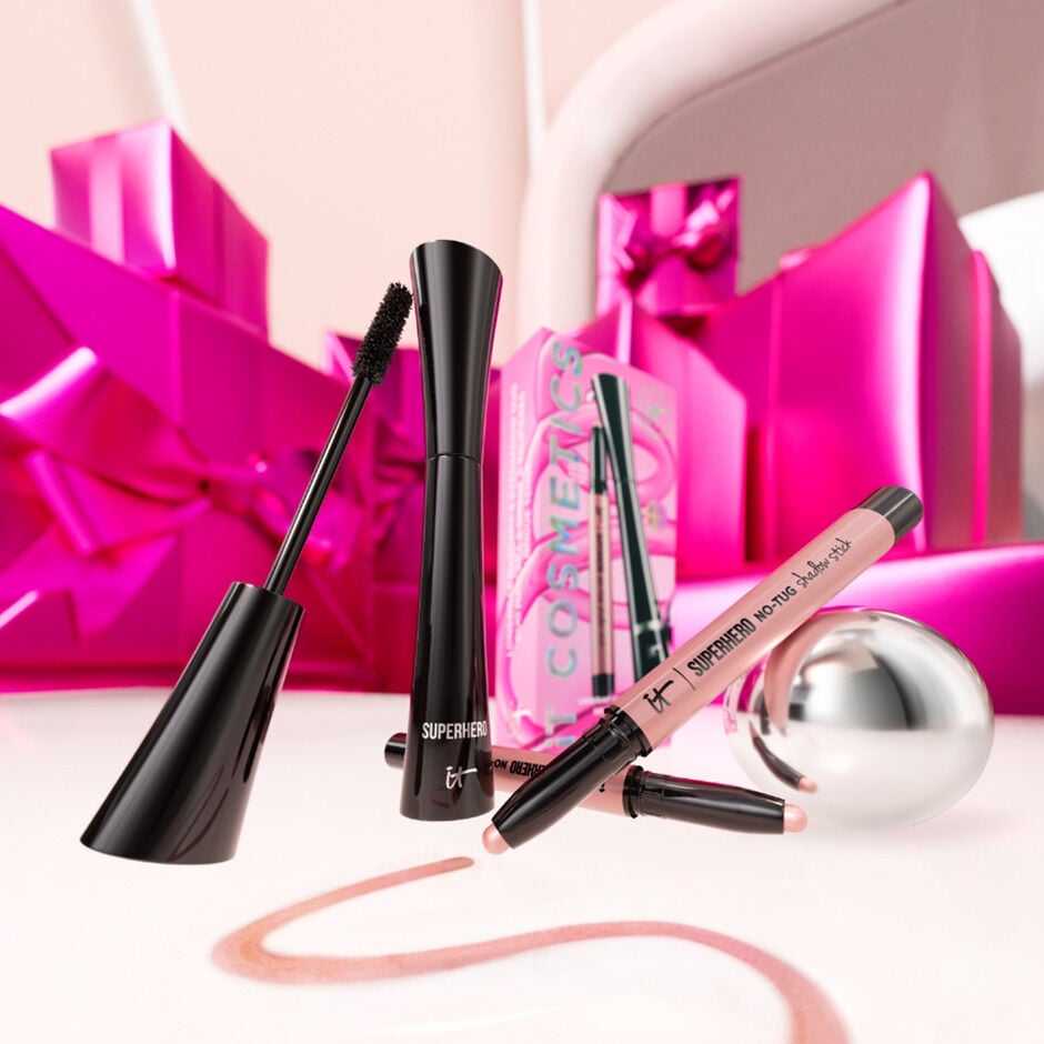 Unwrap Glimmering Eyes Mascara & Eyeshadow Stick Makeup Gift Set