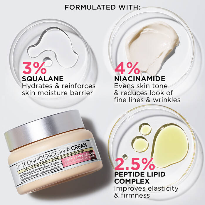 It Cosmetics Confidence In A Cream Ingredients Confidence in a Cream Anti-Aging Hydrating Moisturizer - IT Cosmetics