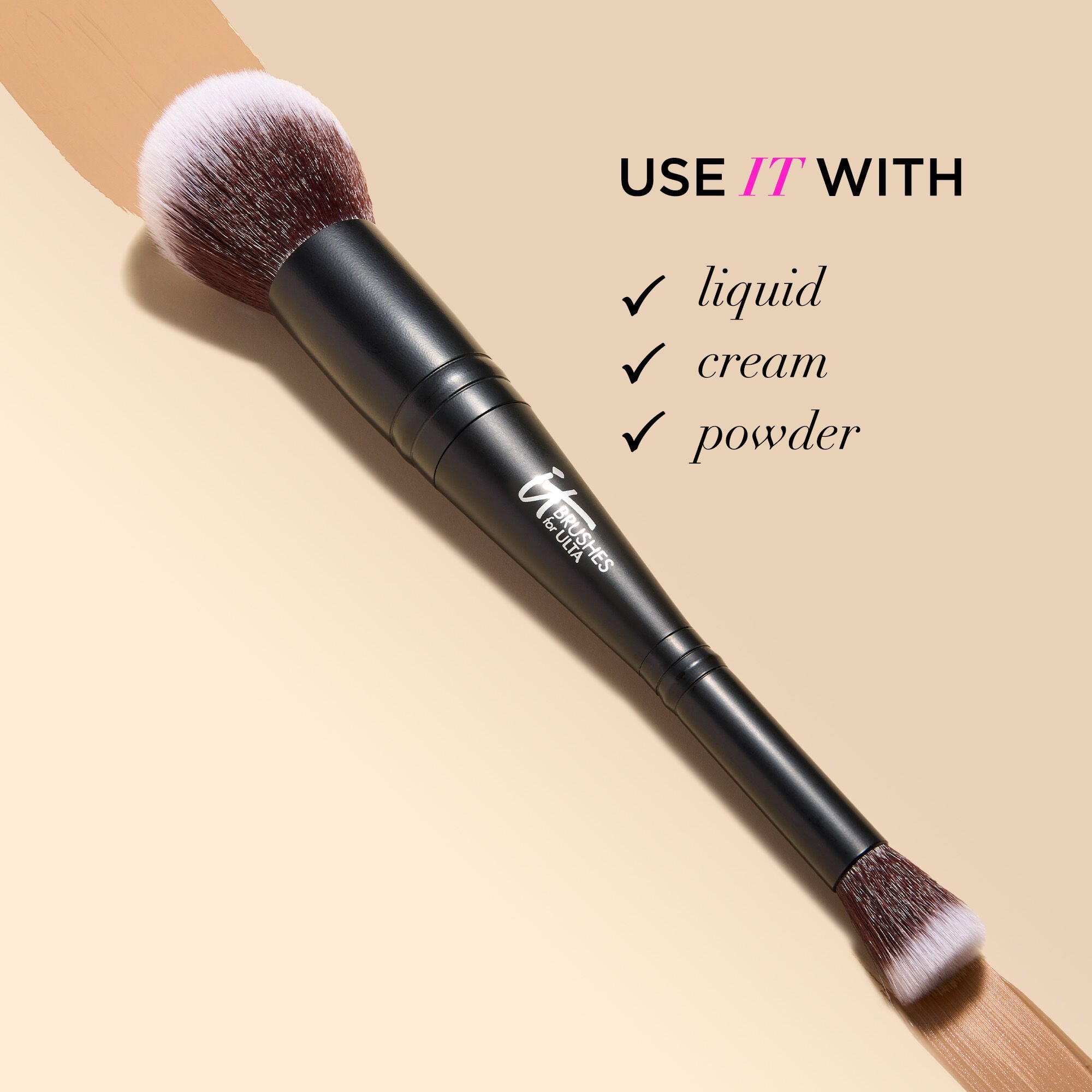 IT Brushes™ Airbrush Dual-Ended Flawless Complexion Concealer & Foundation Brush #132
