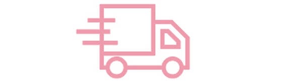 Pink Delivery Truck Outline