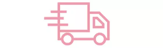 Pink Delivery Truck Outline
