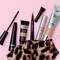 Leopard Makeup Bag Showing 5 Cosmetic Products
