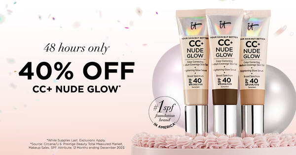 48 HOURS ONLY! CC Nude Glow 40% OFF