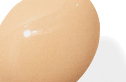 Banner image with pink background showing skincare product dropper