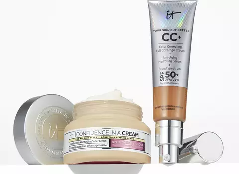 An image of IT Cosmetics skincare and makeup products