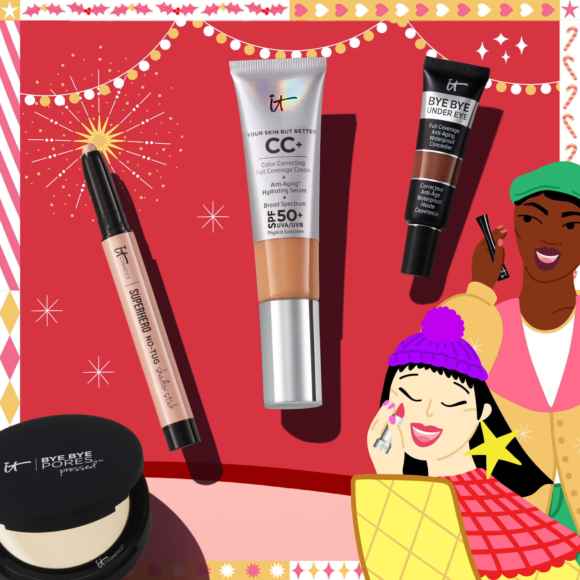 it Cosmetics Buki 4 pc Limited Edition Brush Gift Set  Full On Cinema
