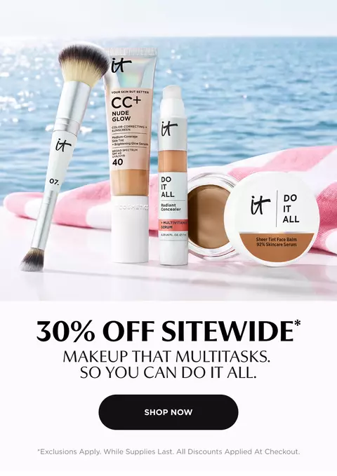 30% off sitewide - makeup that multitasks so you can do it all