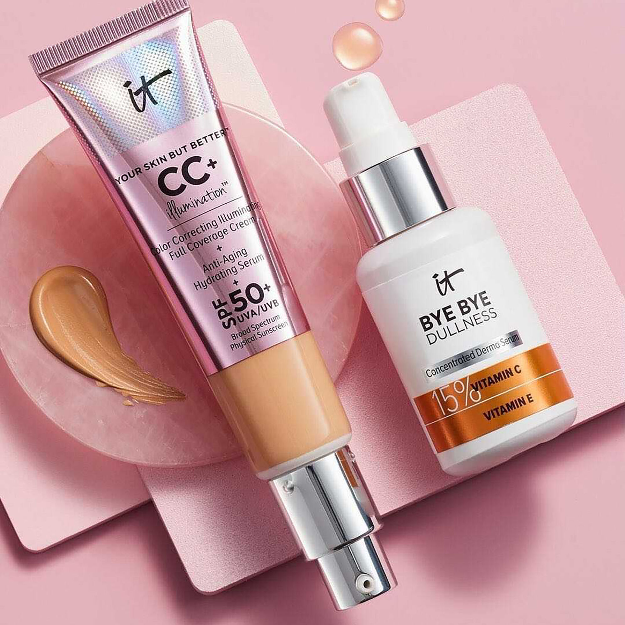 IT Cosmetics CC+ Cream and serum bottle
