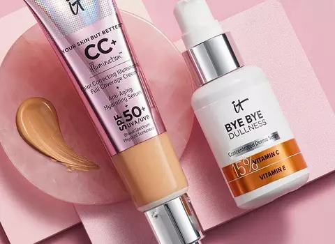 IT Cosmetics CC+ Cream and serum bottle