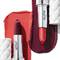 Image showing side by side of red matte lipstick and dark red cream lipstick shades.