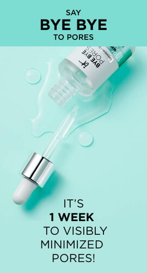 Say bye bye to pores! It's 1 week to visibly minimized pores