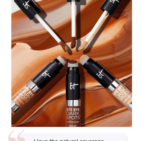 "I love the natural coverage Bye Bye Dark Spots Concealer + Serum gives me. It is so versatile!"