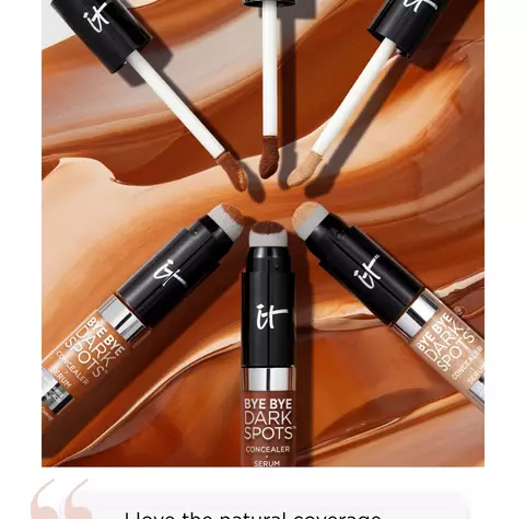 "I love the natural coverage Bye Bye Dark Spots Concealer + Serum gives me. It is so versatile!"