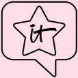 The "it" logo in a clip art star drawing within a clip art quote bubble.