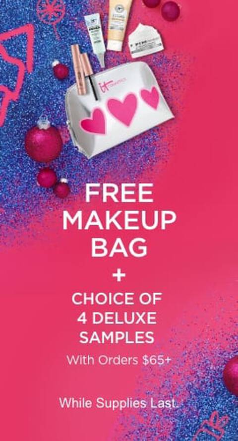 Free bag and 4 deluxe samples with $65 order