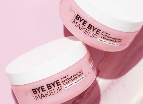 A product shot of IT Cosmetics Bye Bye Makeup Cleansing Balm