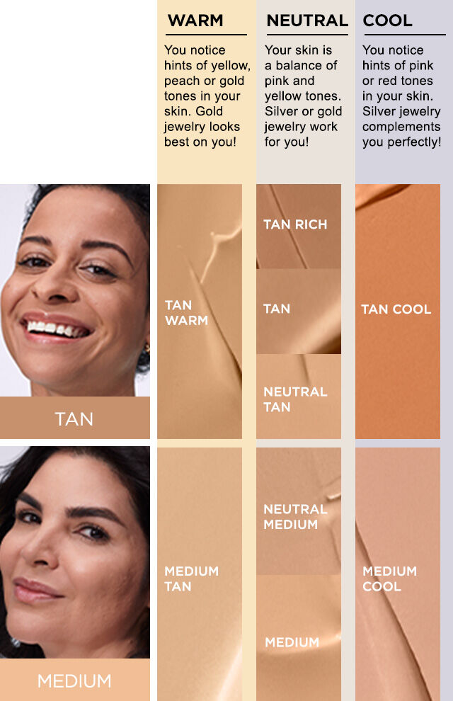 Tan to medium 