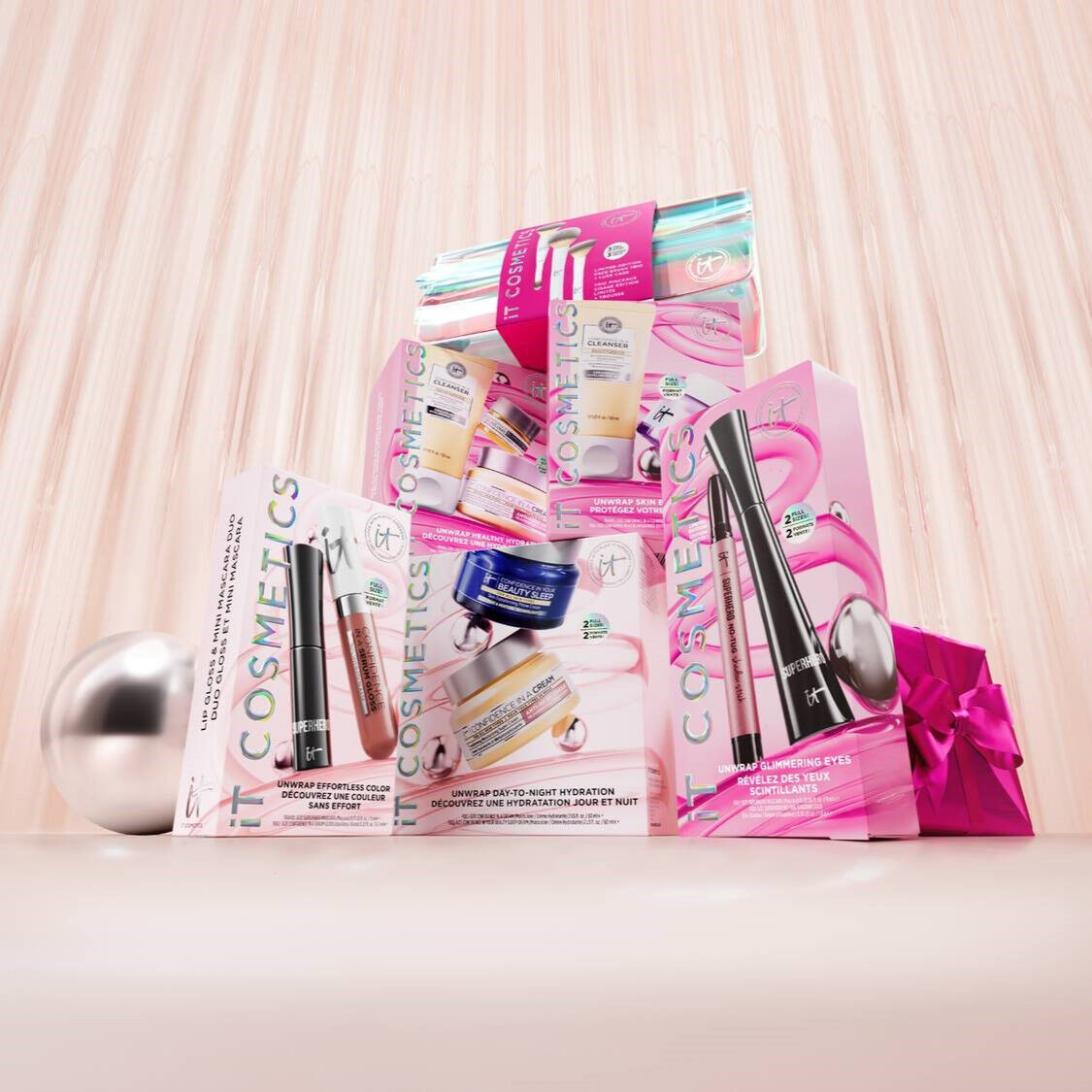 A photo of a few of the most popular IT Cosmetics Holiday Beauty Gift Ideas