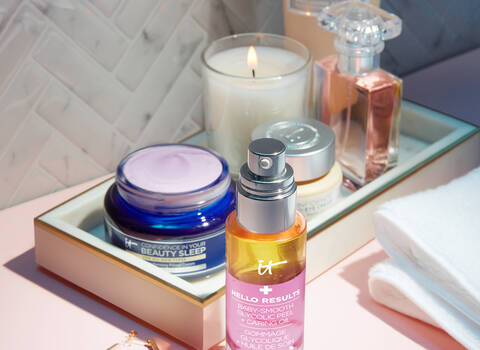 An image of IT Cosmetics products geared towards Anti-Aging skincare routines