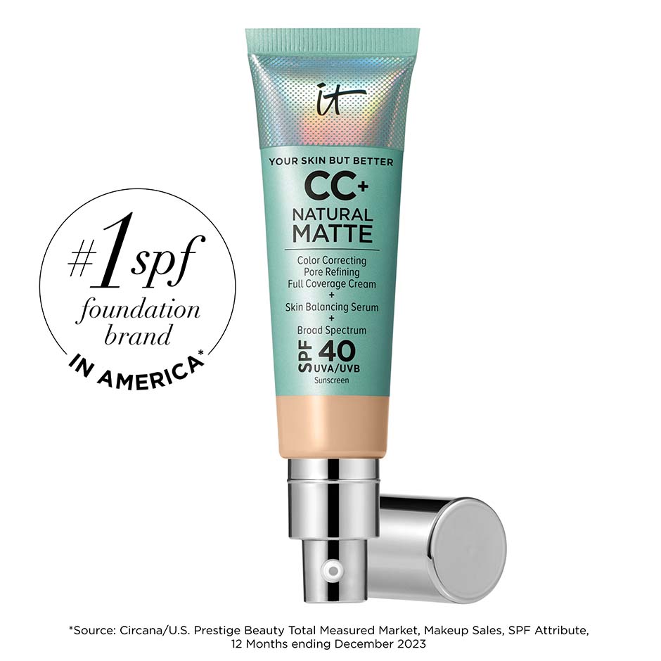 IT Cosmetics Cc Cream Natural Matte Foundation With SPF 40 Shade Light 108 fl oz32 ml 39$