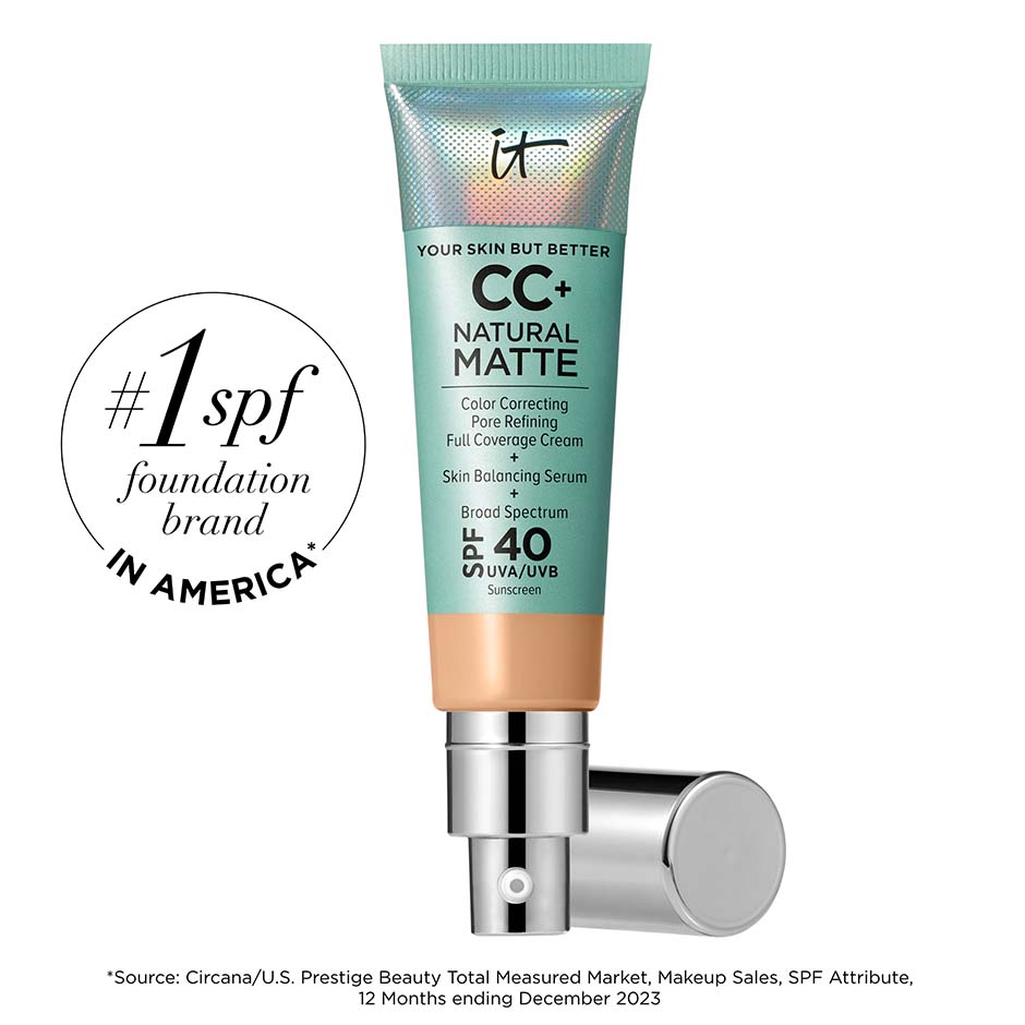 IT Cosmetics Cc Cream Natural Matte Foundation With SPF 40 Shade Medium 108 fl oz32 ml 39$