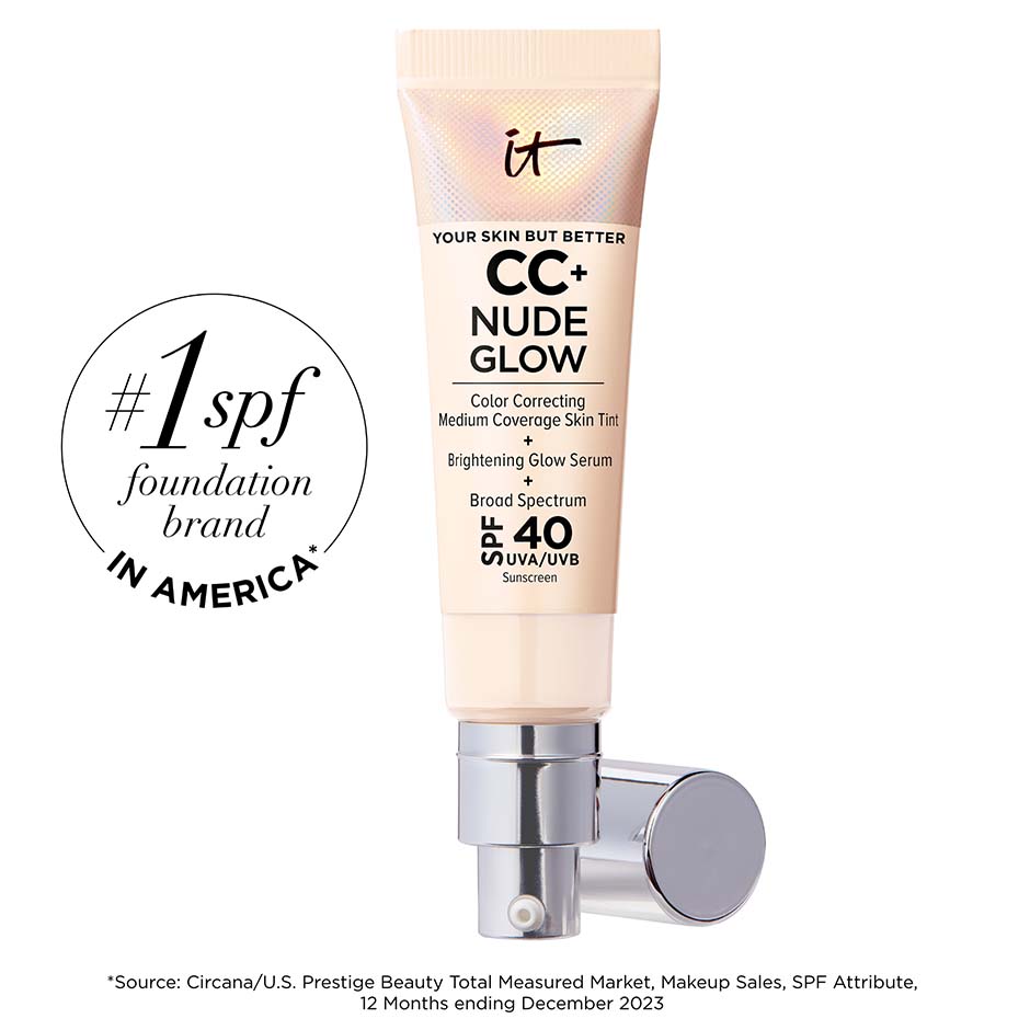 IT Cosmetics Cc Nude Glow Lightweight Foundation Glow Serum With SPF 40 Shade Fair Porcelain 108 fl oz32 ml 47$