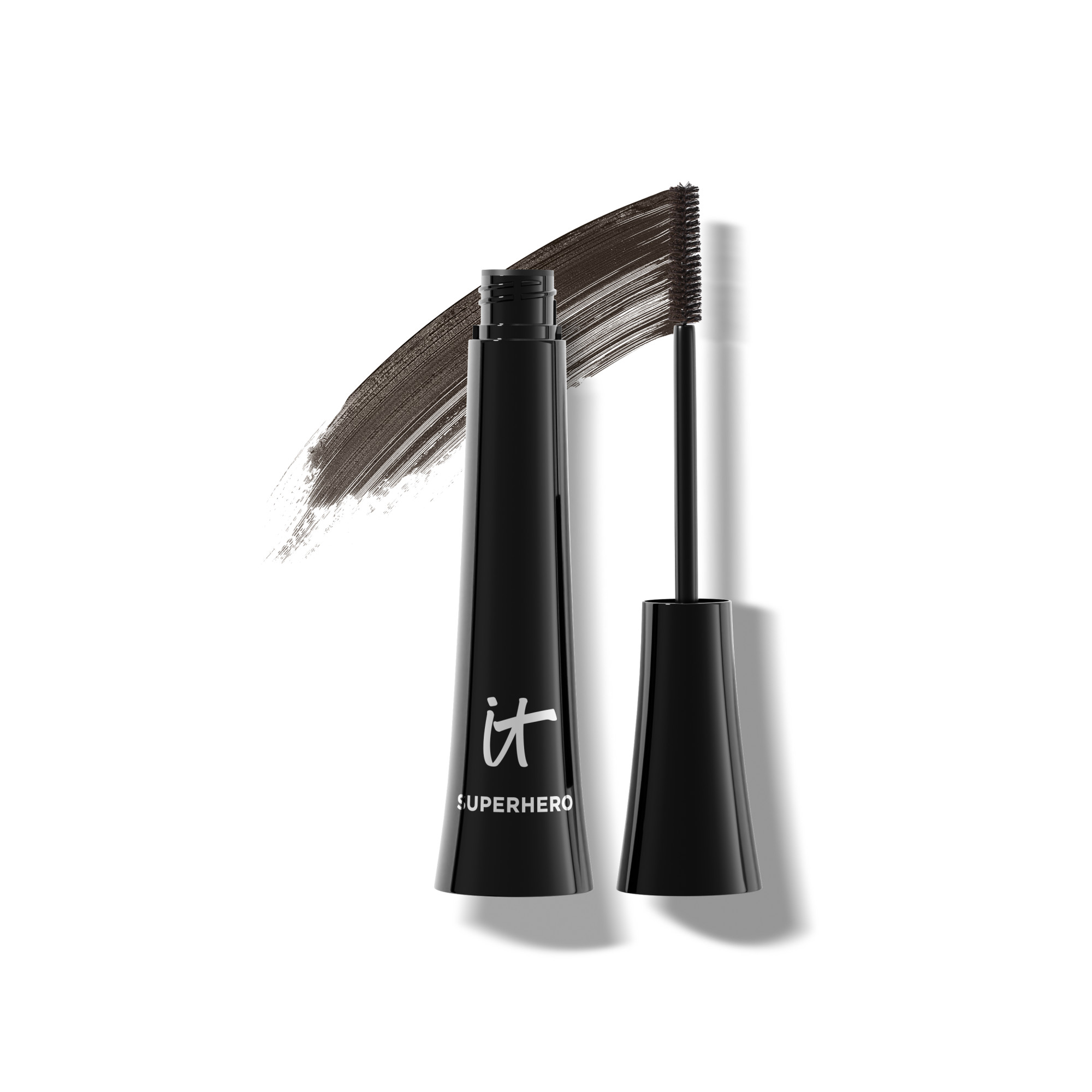 IT Cosmetics Superhero Elastic Stretch Volumizing And Lengthening Mascara Shade Brave Brown 03 fl oz9 ml $28