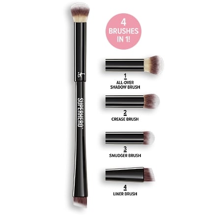 IT Cosmetics Superhero 4-In-1 Eye-Transforming Super Shadow And Liner Brush 29$