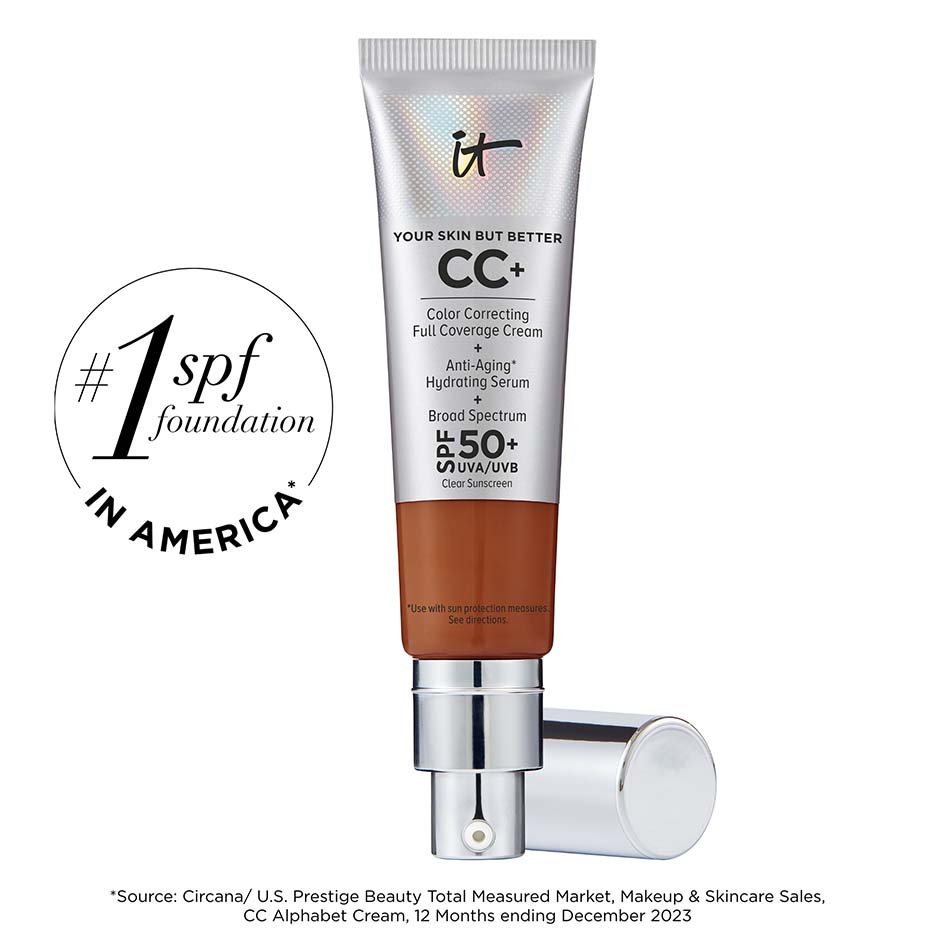 IT Cosmetics Cc Cream Full-Coverage Foundation With SPF 50 Shade Deep 108 fl oz32 ml 47$