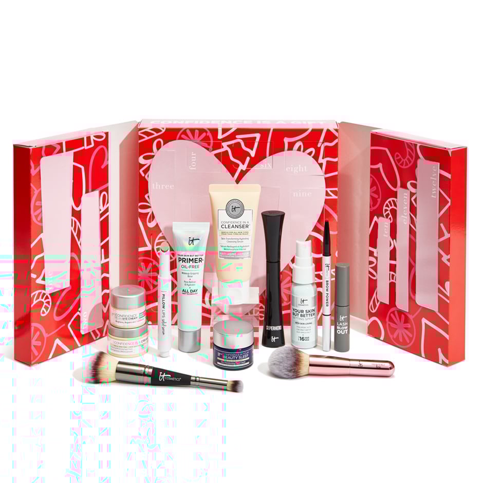 12 Days of Confidence Beauty Advent Calendar - Holiday Makeup & Skincare Gift Set - Cosmetics
