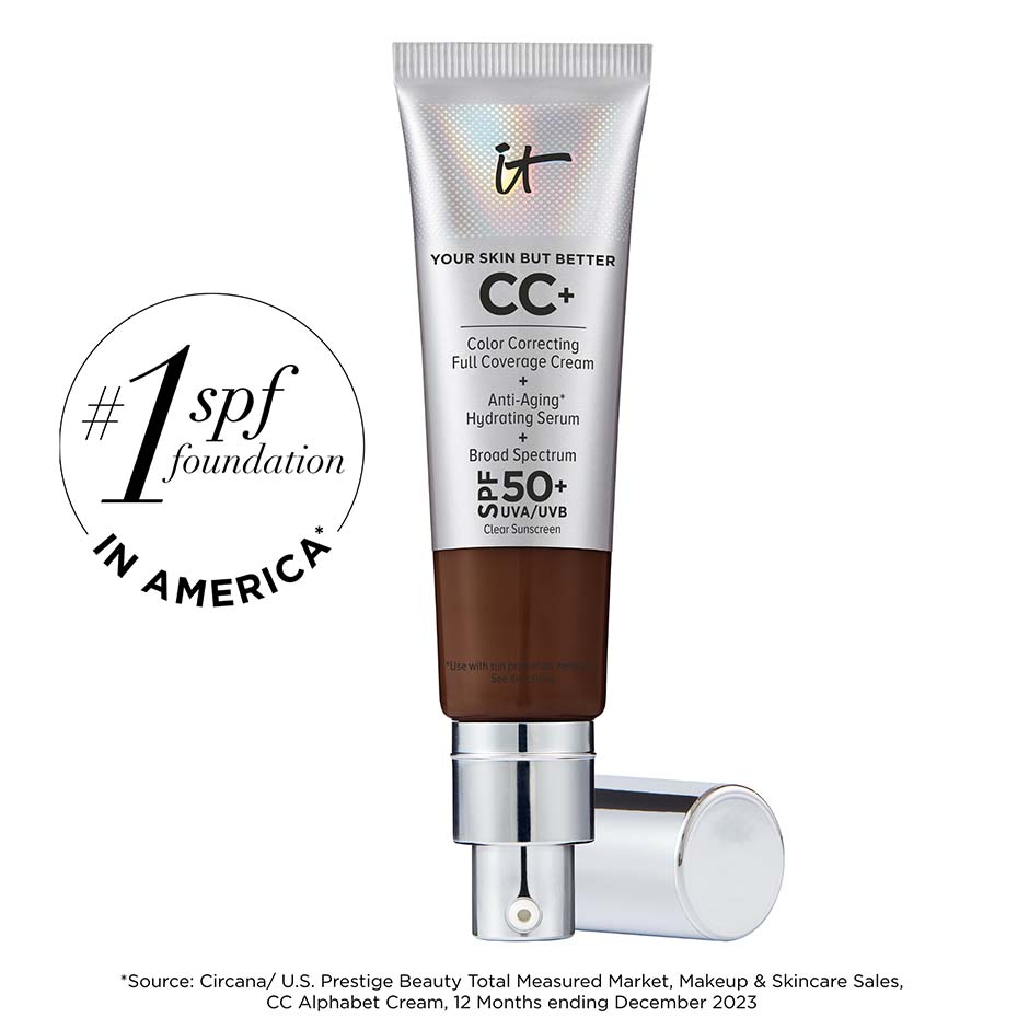 IT Cosmetics Cc Cream Full-Coverage Foundation With SPF 50 Shade Deep Mocha Cc Ext 108 fl oz32 ml 47$
