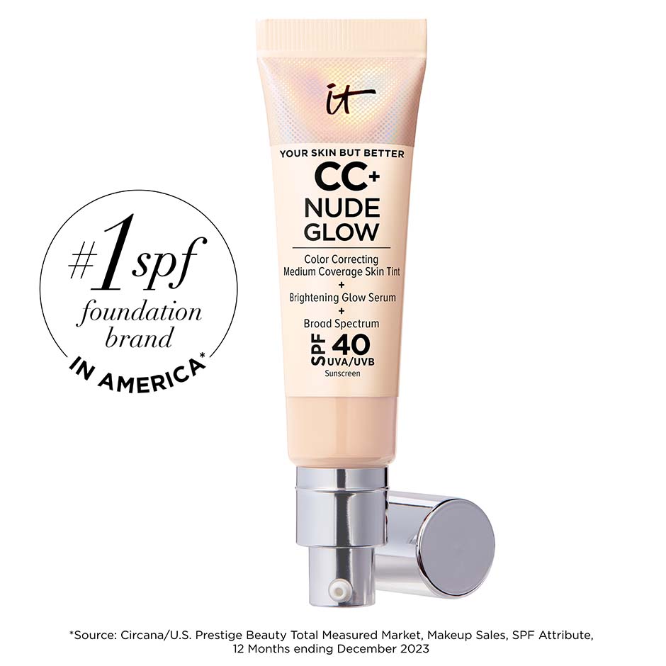 IT Cosmetics Cc Nude Glow Lightweight Foundation Glow Serum With SPF 40 Shade Light 108 fl oz32 ml 47$