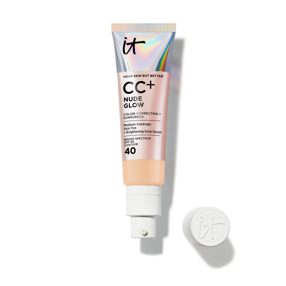 IT Cosmetics CC Nude Glow Lightweight Foundation Glow Serum With SPF 40 Shade Light Medium Warm 108 fl oz32 ml 39$