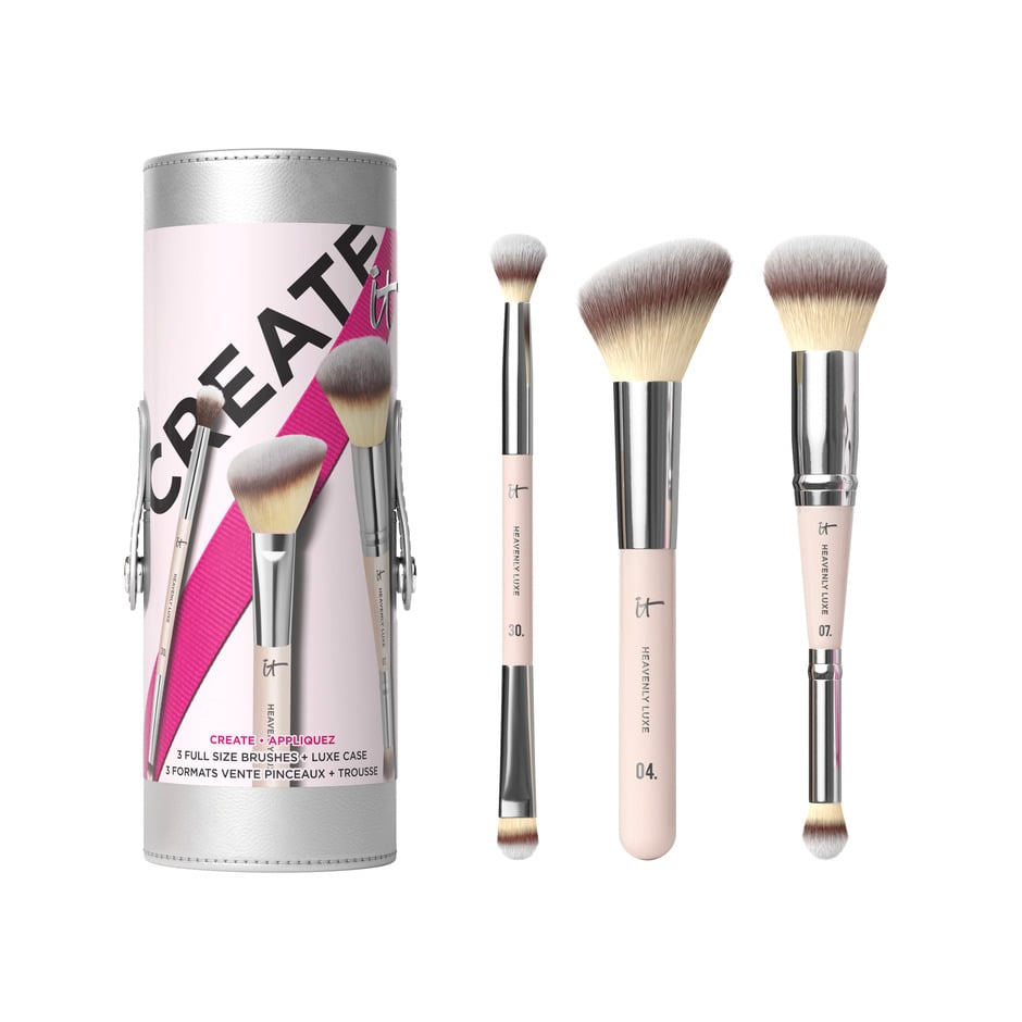 IT Cosmetics Celebrate Creative Looks Makeup Brush Set Luxe Travel Case 65$