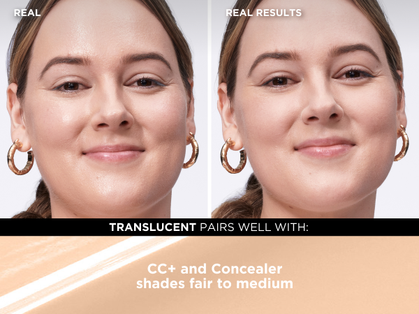A chart graphic that shows women with deep, rich, and tan skin paired with concealer shades that match their hue.